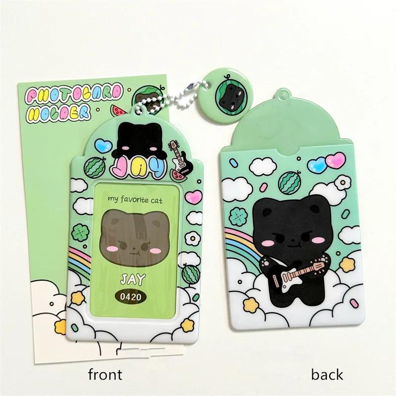 Kawaii Ins  Cute 3 Inch Kpop Pocard Holder Po Card Holder Bag Pendant School Stationery
