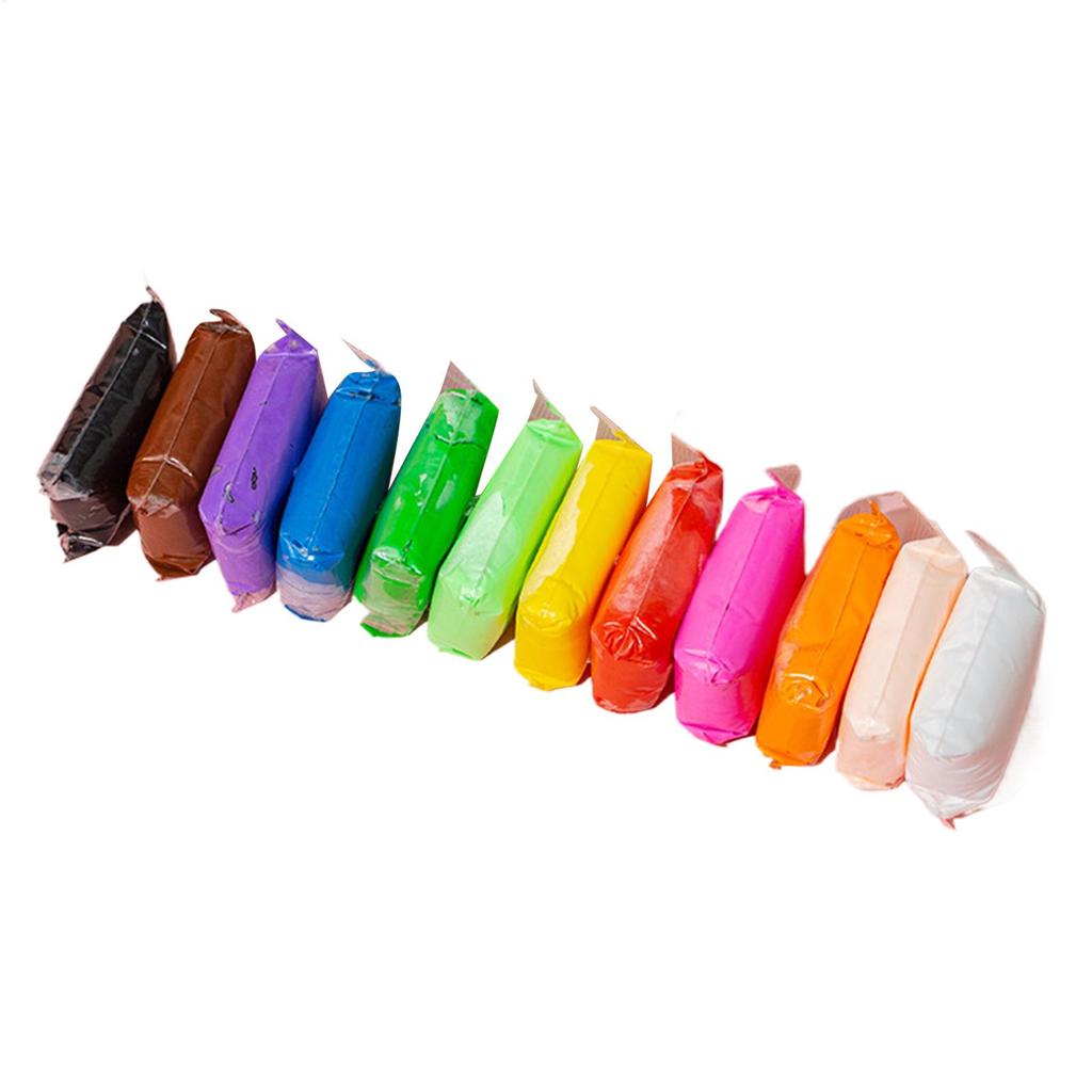 12/24/36Pcs Colored Clay Child Modelling Craft Children Air Dry Clay Stimulate Kids Early Learning Activities Interactive