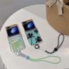 For Samsung Galaxy Z Flip 6 5 4 3 Case Z Flip5 ZFlip 5 ZFlip5 Cute Tree Lanyard Hard Shockproof Cover With Hand Strap