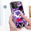 Glass Case for iPhone 17 Pro Max 12 16 14 8 Air 15 Plus 13 11 XR Phone Cover Hot Pokemon Gengar
