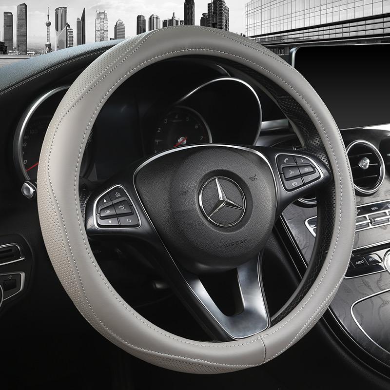 Good Quality Leather Steering Wheel Cover Skid Proof Anti-Slip Universal Car Steering Wheel Covers