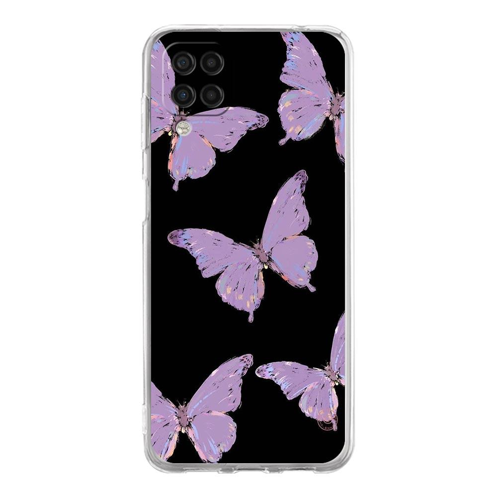 Clear Phone Case for Samsung Galaxy A13 A51 A71 A21S A12 A11 A31 A52 A41 A23 A53 A73 A32 5G A03S Soft Silicone Cover Butterfly