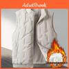 Cotton Vest Velvetlined Lambswool Mens Thick Winter Plus Size Trendy Loose Fit Warm Outerwear