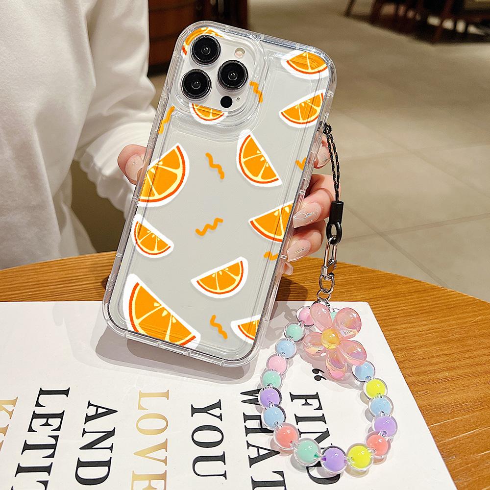 

Роскошный чехол для телефона iPhone 15 Fundas iPhone 13 11 14 12 Pro Max XR 7 8 Plus X Xs 6 SE ремешок на запястье Мягкие чехлы TPU Fruit Covers For iPhone13 Pro Max
