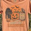 Long Live Halloween Shirt, Vintage Spooky Pumpkin Black Cat T-Shirt, Retro Apple Cider Graphic Tee, Fall Spooky Season Apparel