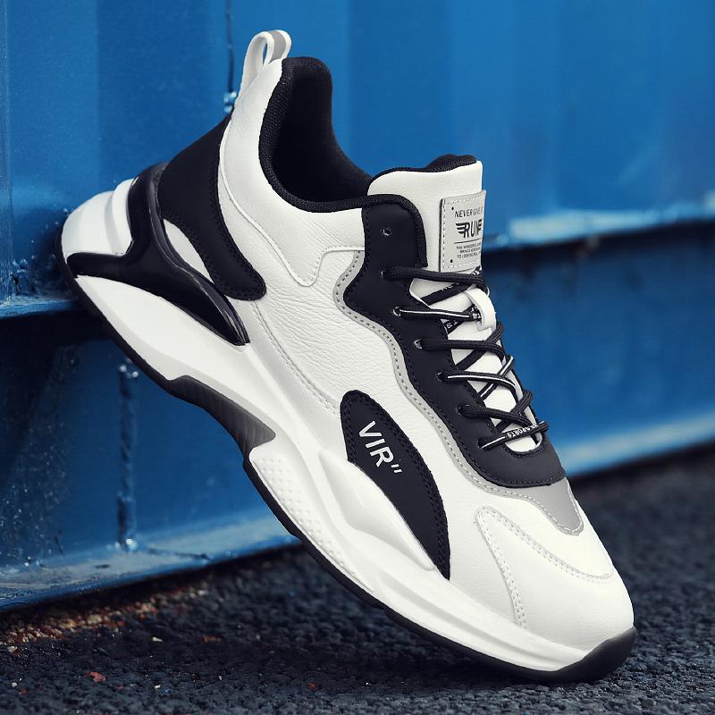 

22 years of new leather casual sports shoes travel dad shoes youth 44 білий