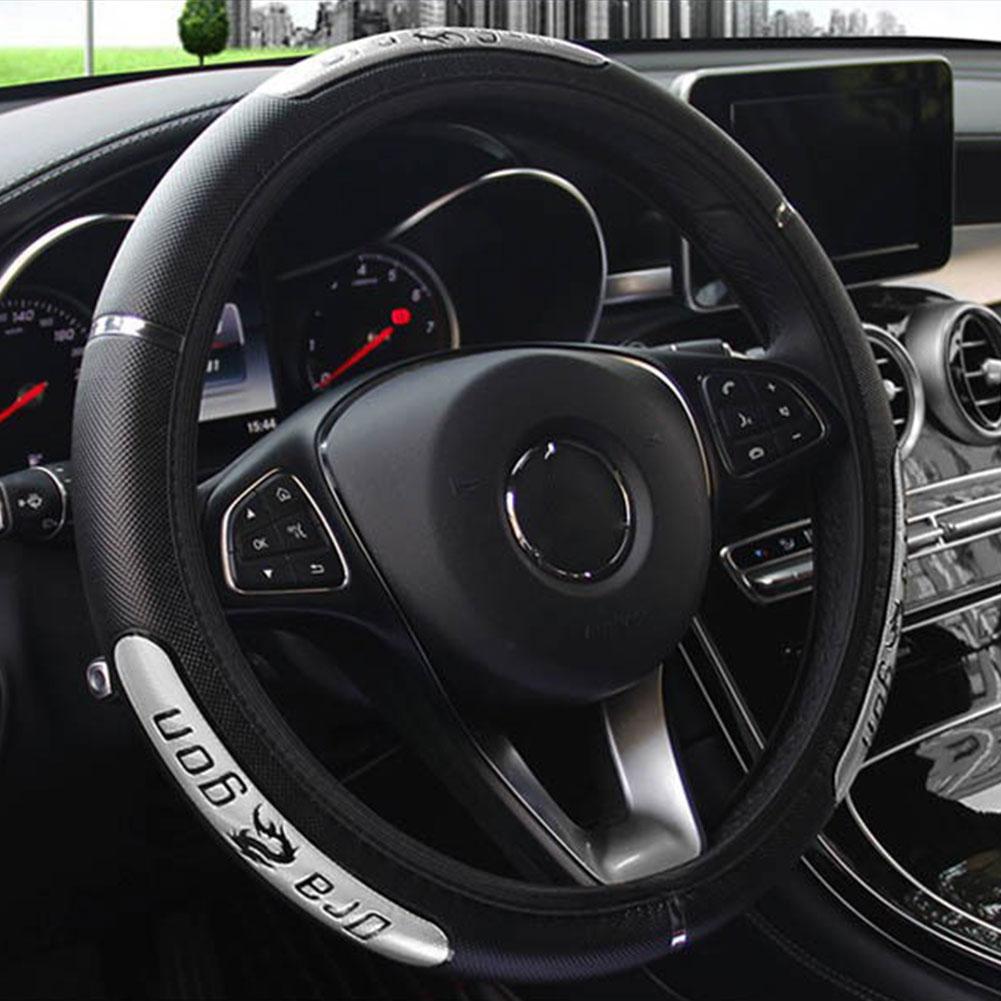 Car Steering Wheel Covers Brand New Reflective Faux Protector China Steering Design Elastic Lea Y5M0