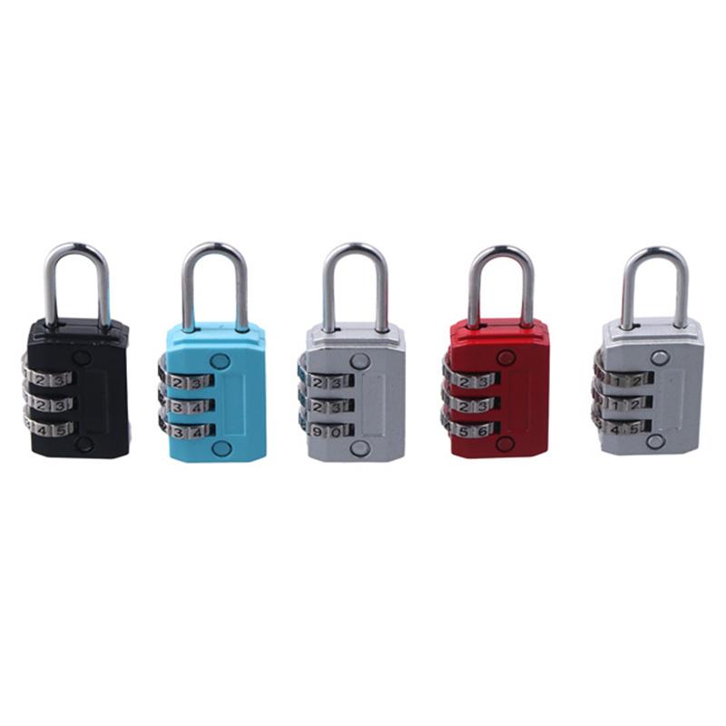 Nice 3 Digit Dial Combination Code Number Lock Padlock For Luggage Zipper Bag Backpack Handbag Suitcase Drawer Durable Locks