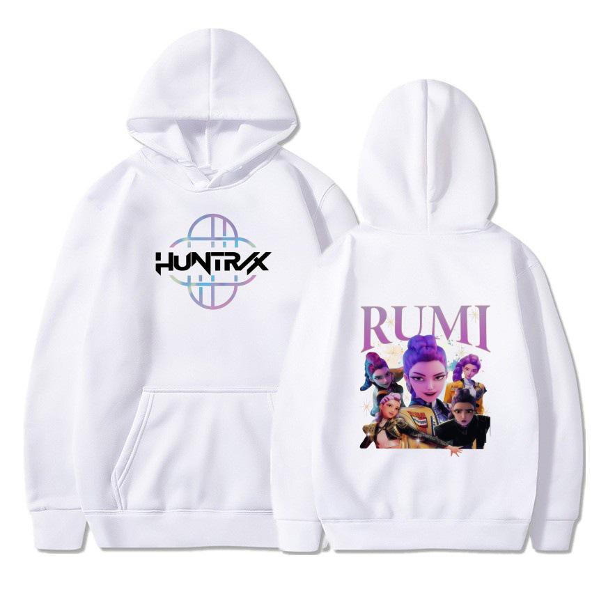 2025 Herbst/Winter KPOP Inspiriertes Demon Hunter Mädchen Fleece Kapuzensweatshirt