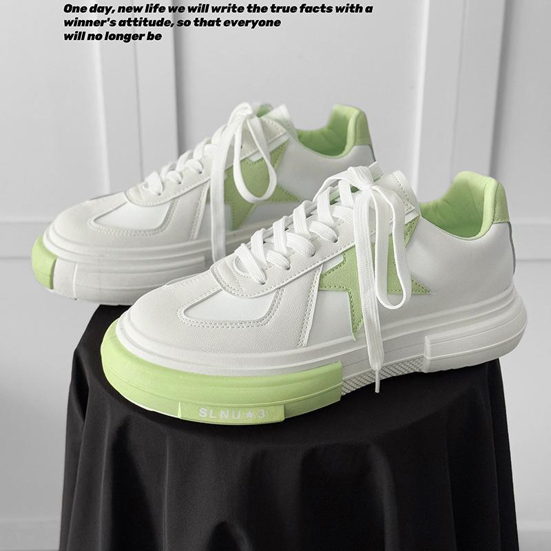 

Men Shoes Breathable Non-slip Flat Casual Plate Shoes Light Comfort Walking Sneakers Tenis Masculino Zapatillas Hombre 2025 45 зелёный