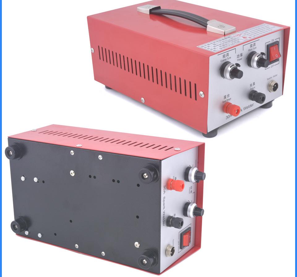 30A Portable Handheld Jewelry Spot Welder for Small Rings and Manual Pulse Welding