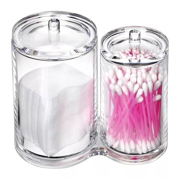 

Makeup Organizer Tray Cosmetic Case Storage Box for Lipstick Makeup Brushes 2-slot/with lid