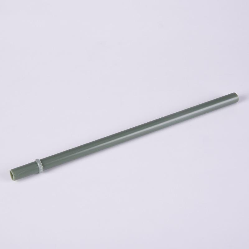 12Mm Aperture Straw Multi-Color Solid Color Plastic Cup Accessories Pp Straw Non-Disposable Straw With Ring