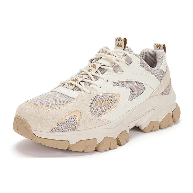 Kappa Textile , Synthetic Leather , Split Cow Leather Low top Chunky Sneakers Unisex White Gray (Unisex) Chunky Sneakers K0DZ5MC54D 205