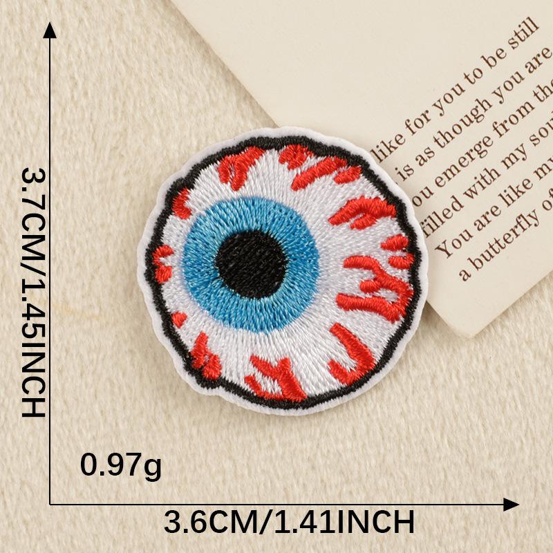 

Вышитая этикетка глаза особой формы вышитая наклейка аксессуары для одежды этикетка нашивка аксессуары наклейка на ткань 1