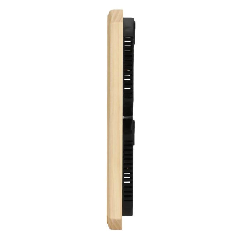 Wood Sauna Thermometer & Hygrometer Wall-Mounted Spa Accessory Mechanical No Battery Required - For Family Hotel Sauna Steam