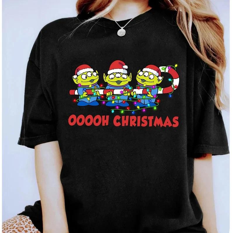 Cute Toy Story Alien Christmas TShirt Unisex S