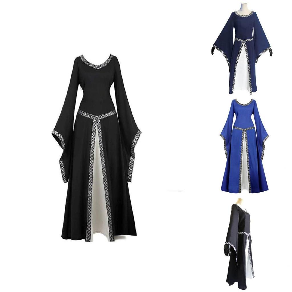 Renaissance Medieval Dress For Cosplay Game Anime Enthusiasts With Polyester Fabric
