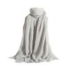 Women Scarf Shawl Solid Color Soft Fabric Scarf Thin Breathable Shawl Versatile Winter Outdoor Accessory
