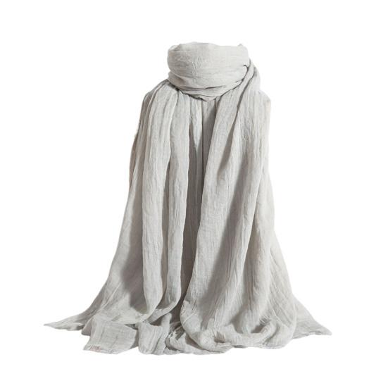 Women Scarf Shawl Solid Color Soft Fabric Scarf Thin Breathable Shawl Versatile Winter Outdoor Accessory