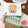 Cappuvini Panda Cute Color Lip Gloss Set: Matte & Natural for Students