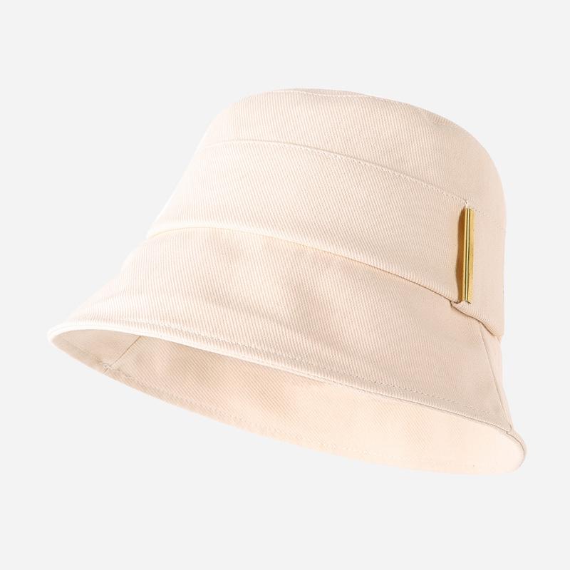 Summer Classic Solid Colors Bucket Hat Cotton Women UV Protection Fisherman Cap Adult Spring Casual Panama Hat Travel Beach Bob