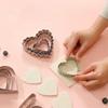 Love Heart Stainless Steel Cookie Cutter Mould DIY Wave Heart Shape Biscuit Mold Fondant Pastry Cake Decorating Baking Tool