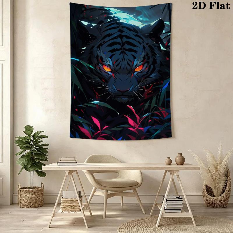 Tiger Pattern Home Decor Tapestry, Wall Hanging, Decorative RV Wall Cloth.SGT0917394