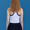 Womens Seamless Knit Tennis Set With Built-in Bra Pad Color-Block Skirt Badminton Outdoor Sports