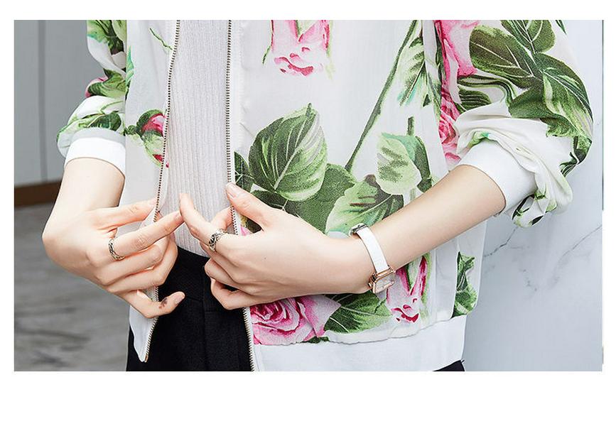 2026 Summer Women's Chiffon Long Sleeve Cardigan: Elegant Printed Design for Middle-aged & Elderly