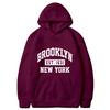 New York Brooklyn 1631 Printed Hoodie Classic Long Sleeve Jacket Daily Casual Autumn/Winter Sweatshirt Street Warmth Sweatshirt