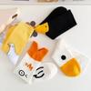 Middle Tube Ins Cute Socks Japanese Duck Cartoon Stockings Cotton College Trend Kawaii Women Socks
