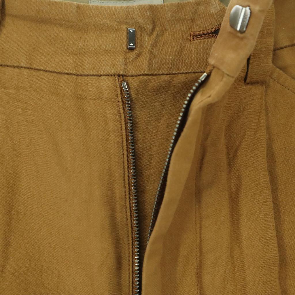 MARGARET HOWELL Made In Japan Linen Mixed Cotton Pants Brown Women Used