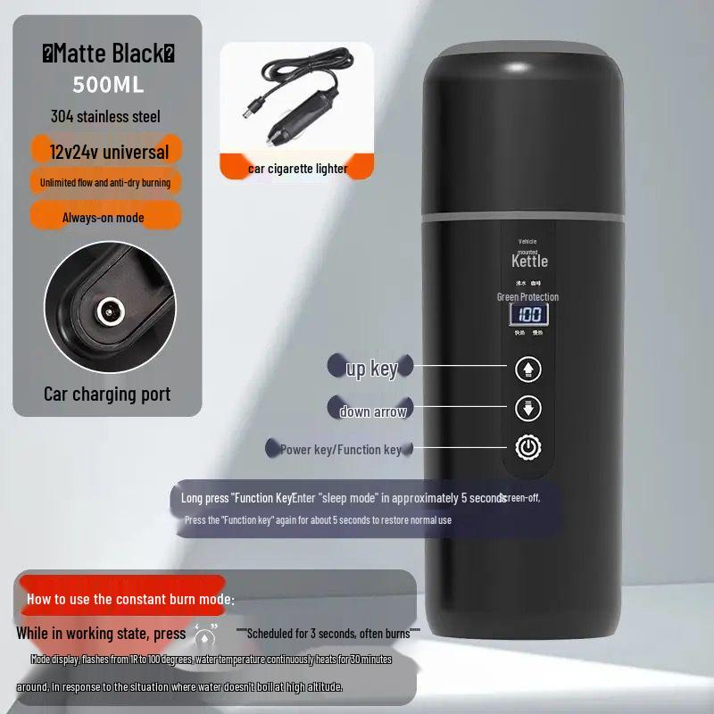 Электрический автомобильный бойлер 12В/24В: Термопот для дома и грузовика