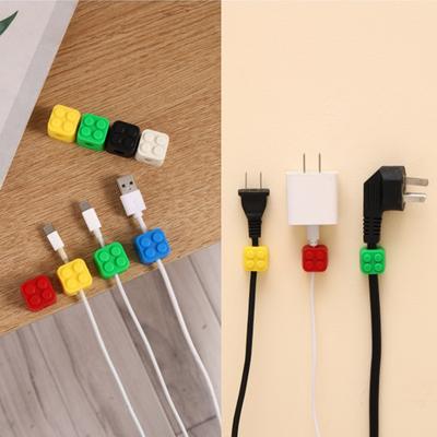 6Pcs Color  Magnetic Cable Organizer Holder Adhesive Wire Keeper Cord Cable Clips For Home Office Under Desk Management