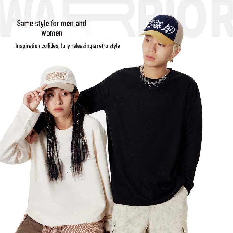 Warrior Waffle Texture Long Sleeve T-Shirt