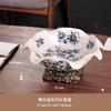 Ceramic Fruit Plate High-legged Tray Desktop Storage Container Candy Bowl Retro Fruit Trays Organizer Jewelry Dish Trinket Dish