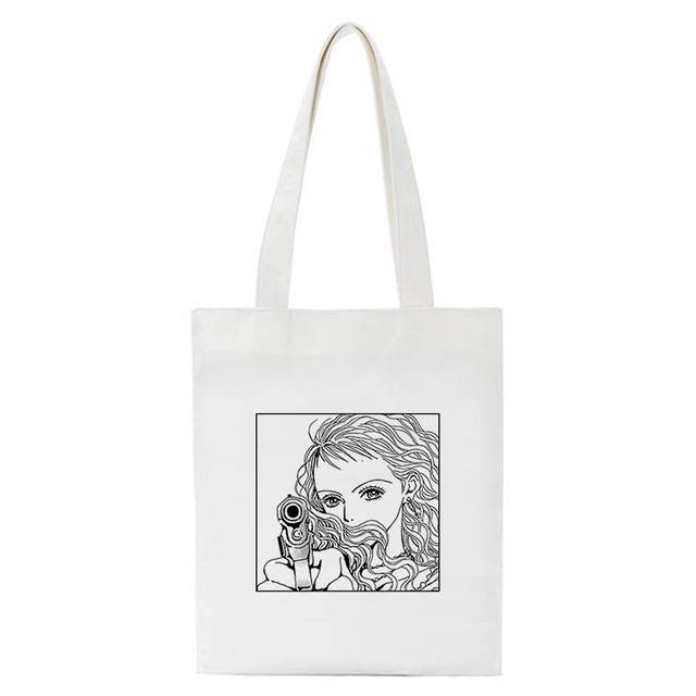 Shopping Bags Nana Anime Manga Nana Osaki And Ren Honjo Tote Bag Harajuku Handbags Shoulder Bags Casual Handbag Women Canvas Bag