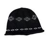 Fair Island jacquard crimped knitted hat women's autumn and winter stacking hat versatile face small cold hat loose wool hat