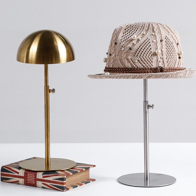 Adjustable Hats Hanger Holder Stainless Steel Hat Organizer Hanging Baseball Caps Display Stand Hanging Up Storage Accessories
