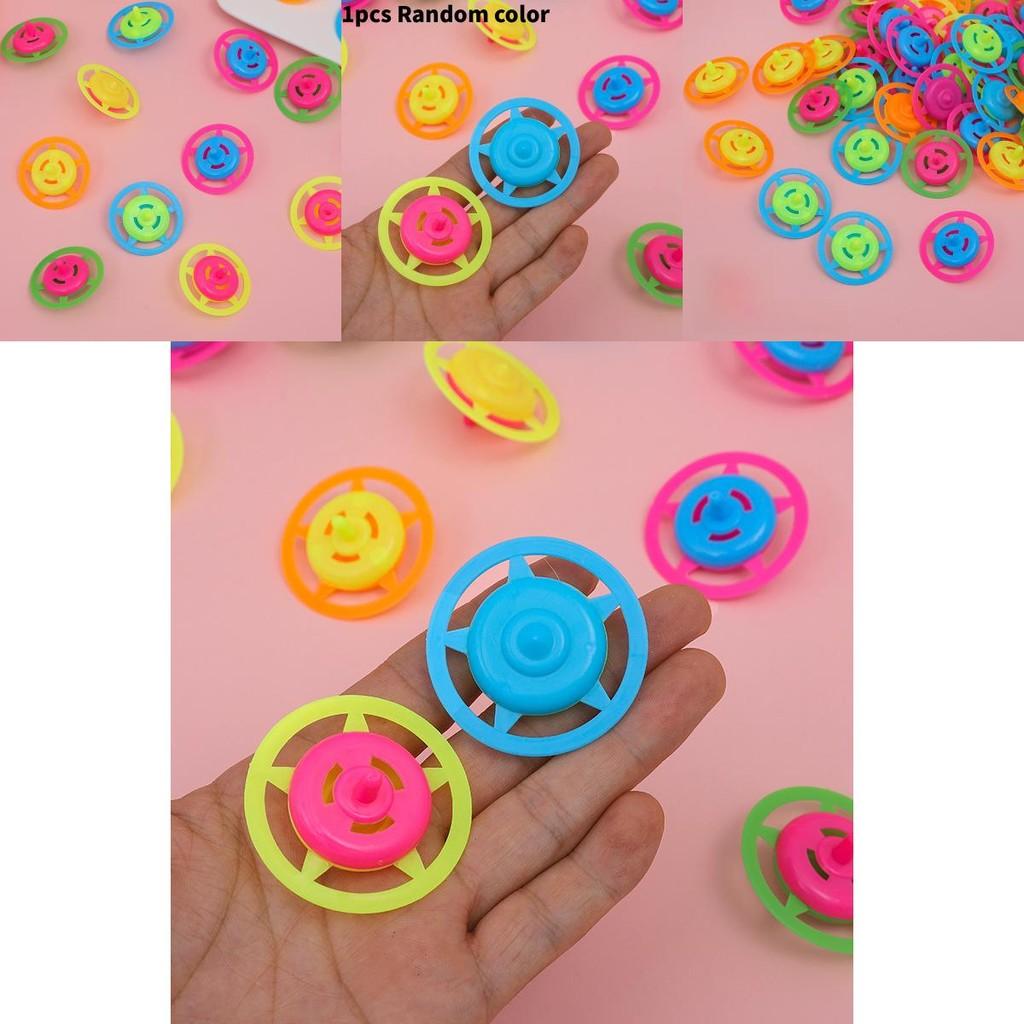 Retro Plastic Spin Gyroscope Toy For Kids With Handheld Operation And Bright Colors Gift Idea