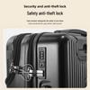 Front Opening Travel Suitcase with USB and Cup Holder