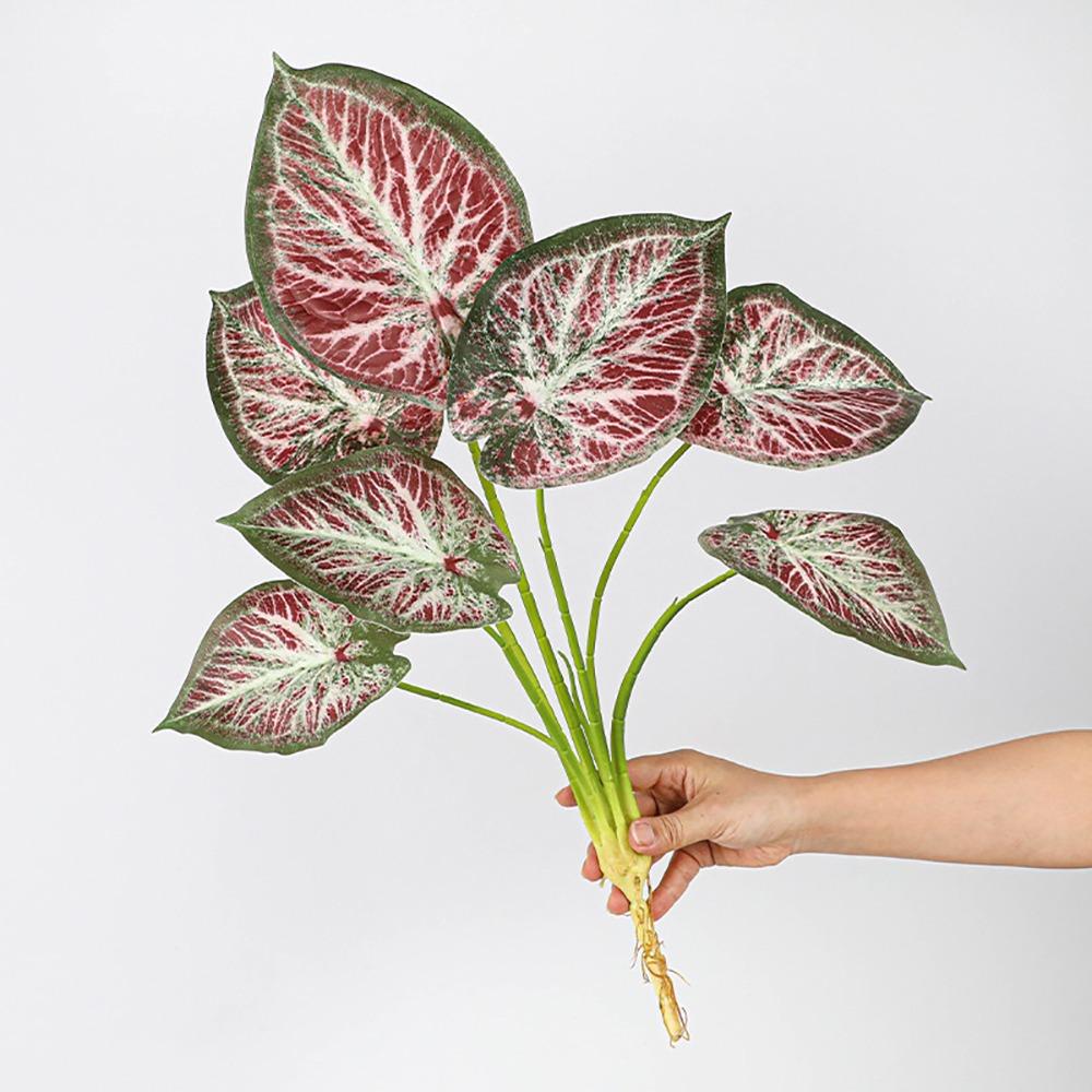 Large Size Artificial Plant 7 Heads Simulation Turtle Leaf Fake Greenery  Leaf  Photo Props