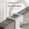 Punch-Free Wall-Mounted Door Hook Rack for Kitchen Cabinets - Organize Clothes, Hats, Keys & More