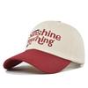 Baseballkappe mit aufgesticktem Sonnenbuchstaben - atmungsaktiv, stilvoll, Unisex-Sonnenhut - Baumwollkappe für Paare