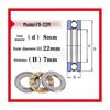 Mini-Axial-Rillenkugellager F9-20M bis F10-20M
