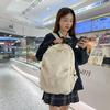 Schoolbag Korean version large capacity ins simple casual fashion versatile schoolbag college student junior high school student backpack