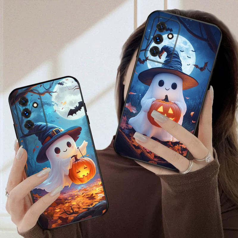 Xiaobai and Pumpkin For Samsung S20FE S21 22 23 FE 24 Plus 25 Ultra Galaxy M23 32 34 35 52 53 54 55 5G Silicone Soft Phone Case