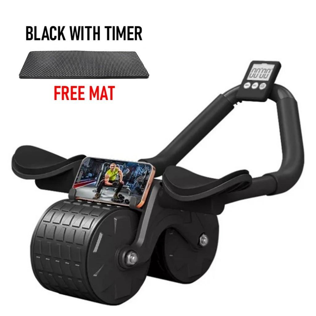 Automatický zpětný / Břišní posilovací válec Domácí posilovací nástroj pro celé tělo Multifunkční fitness deska
