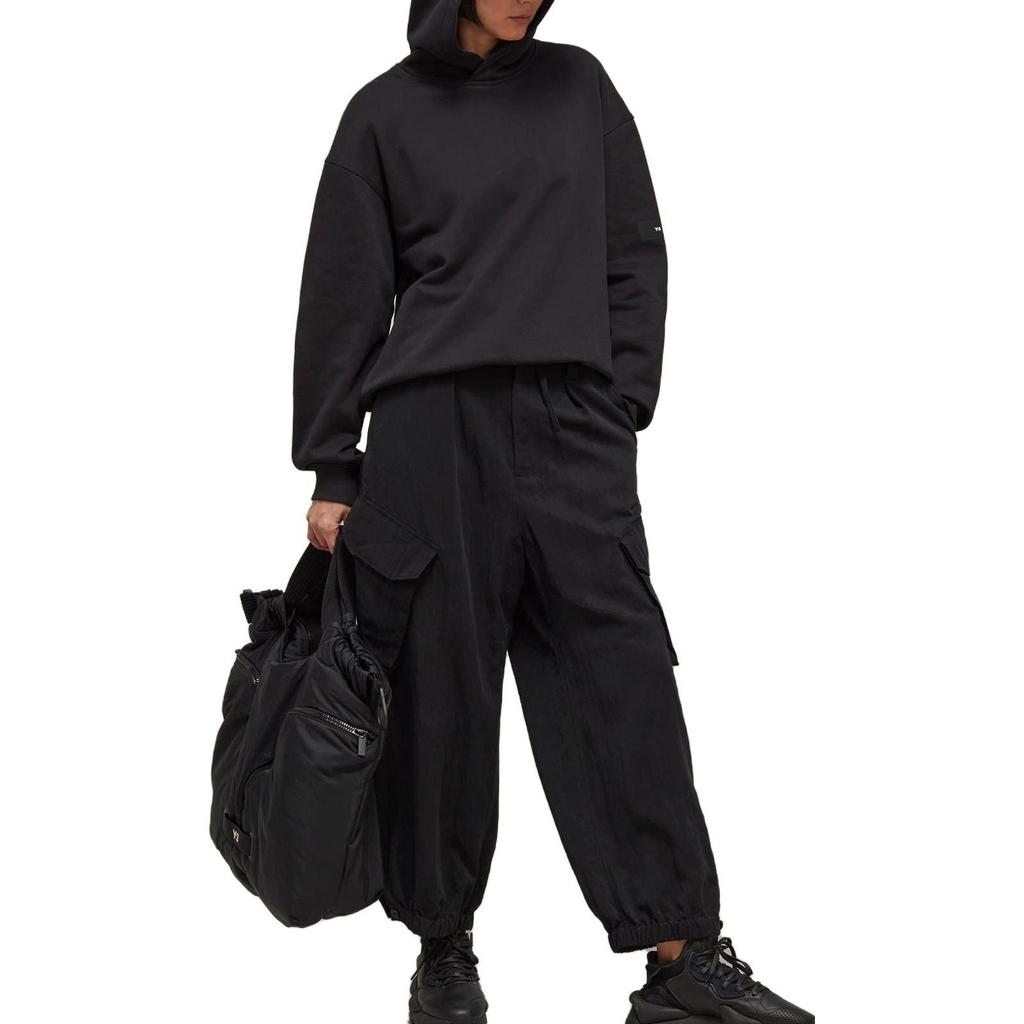 adidas Y-3 Crinkle Twill Cargo Pants 'Black' Men's H63086